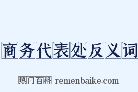 商务代表处反义词是什么意思的图片